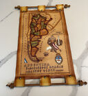 Leather Wood Argentina Map Wall Decor 2001