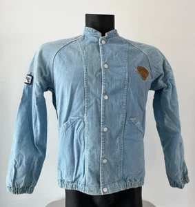 Vintage Rare Billabong Australia Surf Wear Blue Corduroy Bomber Jacket Men's 14 - Picture 1 of 15