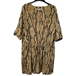 Old Navy Freizeitkleid Kordelzug Taille Rollriegel Ärmel Größe XXL Neu mit Etikett - Bild 1 von 9