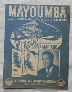 Klavier-Gesang Partitur MAYOUMBA - LUIS MARIANO - 1945 - Bild 1 von 2
