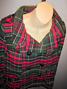 NEW H&M PLAiD TARTAN WiNTER HOODED TRENCH SKi SNOW BOARD JACKET BOMBER COAT 6 - Picture 1 of 12
