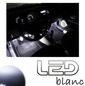 For Audi A4 B7 2 LED Bulbs White Lighting Floor Foot Mats Light Lamp - Picture 1 of 3