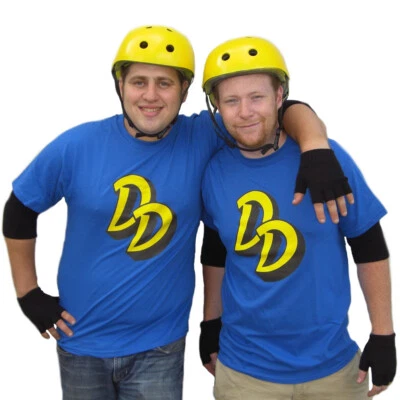 Camiseta Double Dare Blue Team TV Game Show Disfraz DD 2000 90s Nickelodeon Regalo Foto 1 de 3