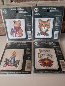 Kits de punto de cruz contados NMI - LOTE DE 4 - PUNTO N COLGAR - Imagen 1 de 3