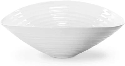 Portmeirion Sophie Conran 9.5 Inch Small Salad Bowl, Porcelain - White - Image 1 of 4