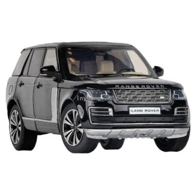 1:32 Land Rover Range Rover Model Car Diecast Kids Toy Cars 4 Doors Open Black - Image 1 of 4