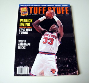TUFF STUFF FEBRUARY 1994 EDITION MAGAZINE PATRICK EWING AND THE KNICKS