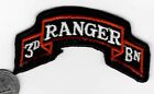 Original Us Army  3Rd Ranger Battalion Tab Patch '3Rd Ranger  Bn' Cloth Badge