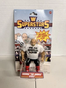 WWE Superstars Series 15 George "The Animal" Steele Action Figure di Mattel, nuovo - Foto 1 di 4
