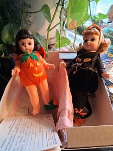 Madame Alexander 8" TRICK OR TREAT 1993 L.E. Limited 2 Doll Set Tag Box VTG - Picture 1 of 10