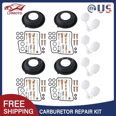 4 Set Carburetor Carb Repair Rebuild Kit For 1984-1985 Honda VF700C Magna 700 Foto 1 de 4