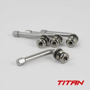 Bolt-in 90° Long Valves x 4  fit Work SSR Enkei  Koenig Weds Riverside Volk JDM - Picture 1 of 10