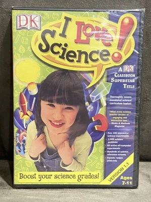 I Love Science! Ages 7-11 Windows / Mac CD-Rom Homeschool Educational - SEALED - Image 1 of 2