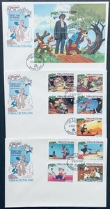 TURKS & CAICOS DISNEY ZIO REMUS NATALE FDC'S SET 1981 MNH FRANCOBOLLI FIABA - Foto 1 di 4