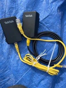 HAUWEI TALK TALK PT200AV POWERLINE ADAPTERS (PAIR) WITH CABLES - Picture 1 of 3