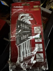 HUSKY 9-PIECE MAGNETIC TAMPERPROOF TORX KEY SET WITH HOLDER 1001-967-826 L Keys - Picture 1 of 1