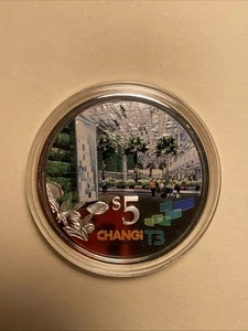 2008 Singapur 5 .999 $ Silber PP 20g CHANGI AIRPORT T3 - Bild 1 von 5