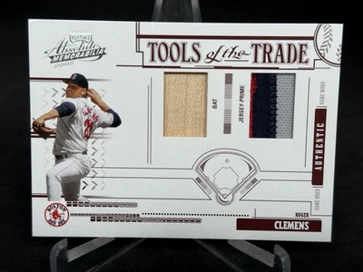 2005 Playoff Absolute Tools of the Trade Roger Clemens Bat Prime Patch Jersey - Image 1 of 4