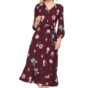 Neu mit Etikett Talbots Fit & Flare Midikleid aus Krepp mit Blumenmuster Größe 12 - Bild 1 von 16