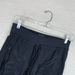 Athleta Attitude Jogger Pants Women's 6 Black Stretch Tapered Athleisure Cuffed - Picture 1 of 10