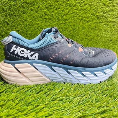 Hoka One One Gaviota 3 Womens Size 8 Blue Pink Athletic Running Shoes Sneakers - Image 1 of 4