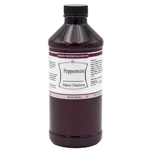 Botella de 16 oz emulsión de panadería de menta profesional LorAnn - Imagen 1 de 4