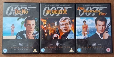 007 James Bond Dr. No Live and Let Die Another Day Triple Agent DVD Box Set - Image 1 of 4