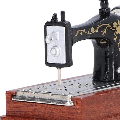 Puppenhaus Nähmaschine 1:12 Miniatur Retro Puppenhaus Nähmaschine Dekor - Bild 1 von 4