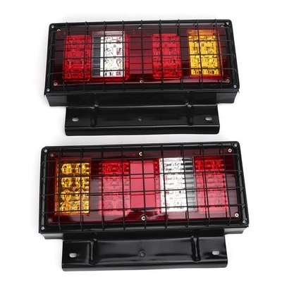 .2pcs 12V 32LED Fanale Posteriore Impermeabile Super Luminoso Fanale Posteriore per Camion - Immagine 1 di 4