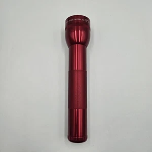 VINTAGE ROSSO 10 POLLICI MAG-LITE MAGLITE FLASH LUCE 2-D CELLA  - Foto 1 di 9