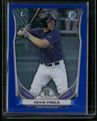 2014 Bowman Draft #DP123 Kevin Padlo Blue #/399 - Image 1 of 2