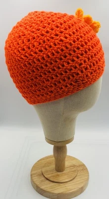 CROCHET BEANIE WITH FLOWER - Image 1 of 3