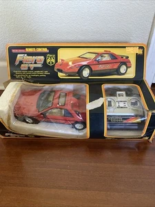 Fiero GT Remote Control Tethered Car Vintage 1980s RC Car Original Box Toy State - Picture 1 of 18