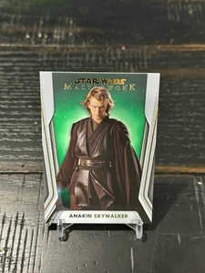 2021 Star Wars Masterwork Green Parallel Card 6 Anakin Skywalker 13/99 - RARE! - Picture 1 of 2