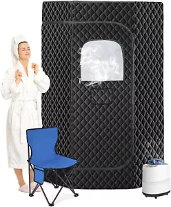 Portable steam sauna home, full size pentagon sauna box, 4.2L 2000W 5-layer - Picture 1 of 6