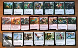 Complete Set of 22x Pauper Legal Dinosaur Cards Lot of 22 *NM* Magic Group MTG - Picture 1 of 4