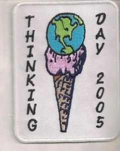 Girl Scouts Uniform Patch "THINKING DAY 2005" - Picture 1 of 1