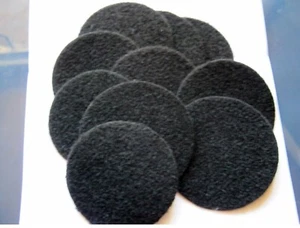 LOT DE 10 TISSUS PATCH SUPPORT SCRATCH ARRIERE ATTACHE FEMELLE 90MM - Picture 1 of 1