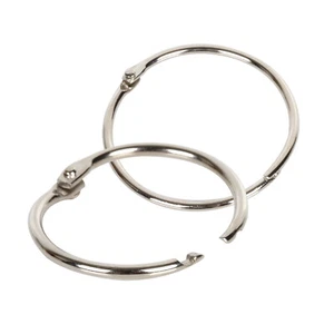 80X Hinged Rings Clips 30mm Binder Hinge Metal Scrapbooking Split Album ID:25mm - Picture 1 of 5