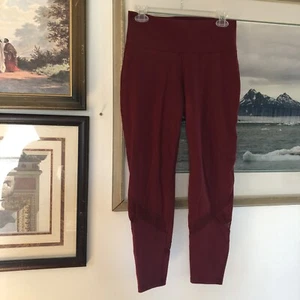 Old Navy Active Go Dry Balance Legging Dark Red Sz S A2712 - Picture 1 of 7