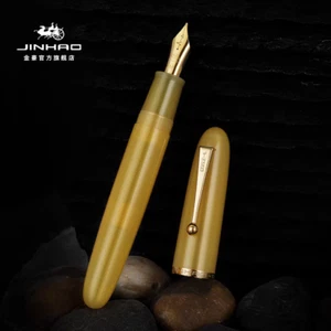 New Jinhao 9019 Resin Fountain Pen Heartbeat Nib #8 Fine Nib&Large Converter - Picture 1 of 30