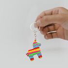  12pcs Mexican Keychains Fiesta Theme Party Favors Cute Key Rings Bag Hanging