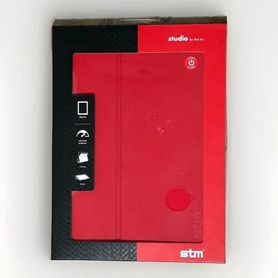 STM STUDIO PROTECTIVE CASE FOR IPAD AIR - RED (STM-222-053J-29) NEW - Image 1 of 2