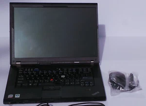 Lenovo ThinkPad T500 15" Laptop W7x32 DVDRW 4GB Display port 160GB works - Picture 1 of 12