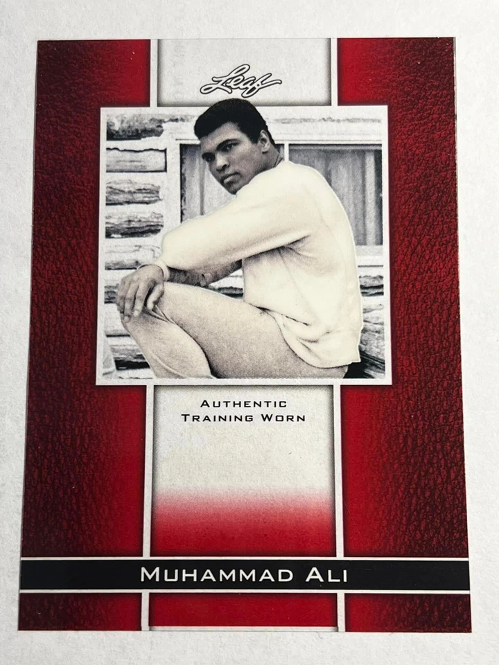 2011 Leaf Metal Prismatic Red Muhammad Ali MISSING # & Training Worn Piece #27 - Image 1 of 2