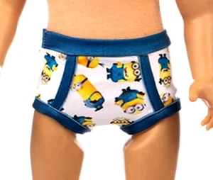Puppen Kleidung Unterwäsche Unterhose weiss für 40 bis 45 cm Puppen Jungs,Nr.178 - Bild 1 von 1