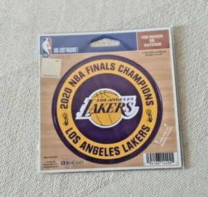 Los Angeles LAKERS 2020 NBA Finals Champions Die-Cut Magnet 4x4 Indoor / Outdoor - Bild 1 von 3