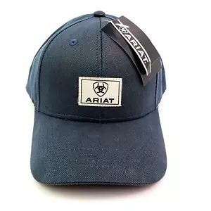 Ariat Mens One Size Blue Adjustable Snapback Baseball Cap Hat A300011503 - Picture 1 of 10