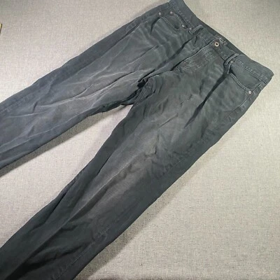 Lucky Brand 221 Original Straight Denim Jeans Mens 38x32 Black Stretch - Image 1 of 4