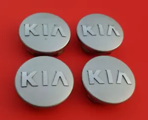 KIA FORTE RIO SEDONA SORENTO SOUL SPORTAGE 4 WHEEL RIM HUB CAP CENTER OEM SET C8 - Bild 1 von 7